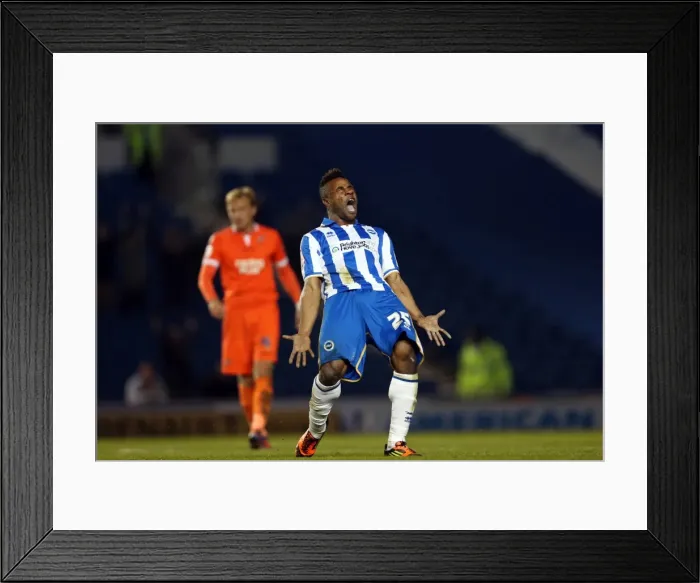Framed Print : Brighton & Hove Albion: Kazenga LuaLua in Action Framed Print : Brighton & Hove Albion: Kazenga LuaLua in Action