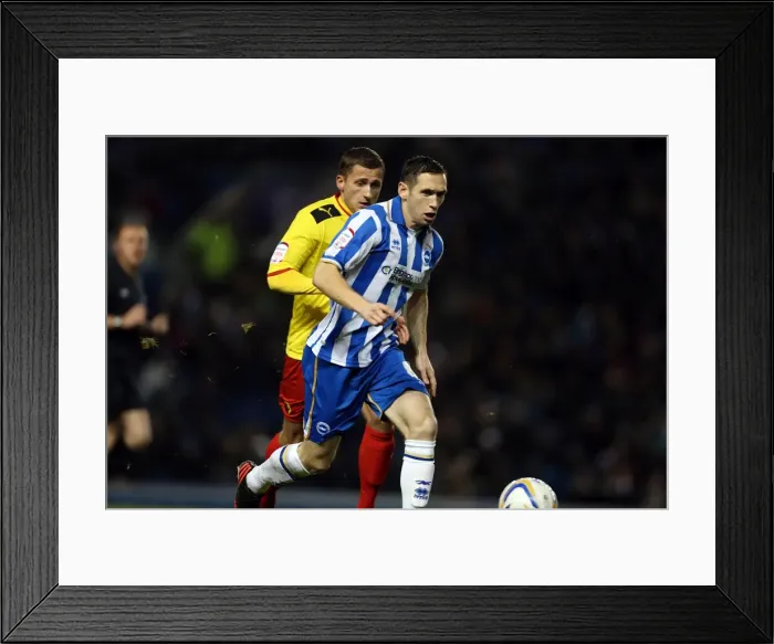 Framed Print : Brighton & Hove Albion vs. Watford: Andrew Crofts in Action, Npower Championship, Amex Stadium, December 29, 2012 Framed Print : Brighton & Hove Albion vs. Watford: Andrew Crofts in Action, Npower Championship, Amex Stadium, December 29, 2012