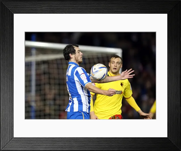 Framed Print : Gordon Greer in Action: Brighton & Hove Albion vs. Watford, December 29, 2012 Framed Print : Gordon Greer in Action: Brighton & Hove Albion vs. Watford, December 29, 2012
