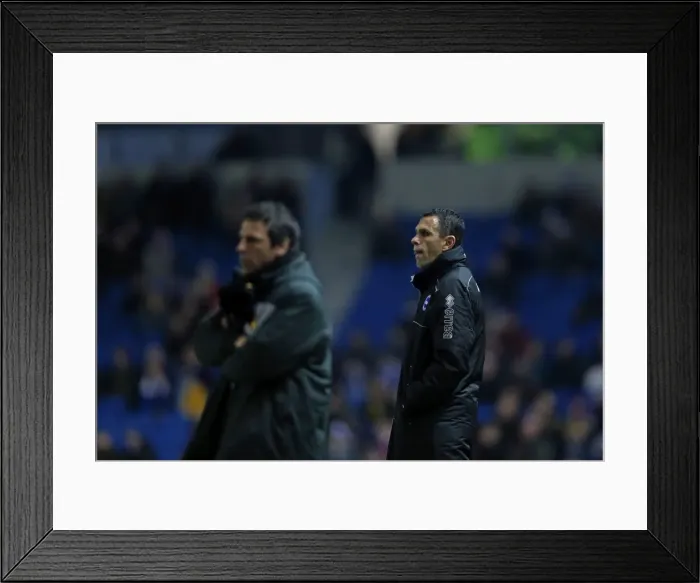 Framed Print : Gianfranco Zola vs. Gus Poyet: A Championship Showdown - Brighton & Hove Albion vs. Watford, December 29, 2012 Framed Print : Gianfranco Zola vs. Gus Poyet: A Championship Showdown - Brighton & Hove Albion vs. Watford, December 29, 2012