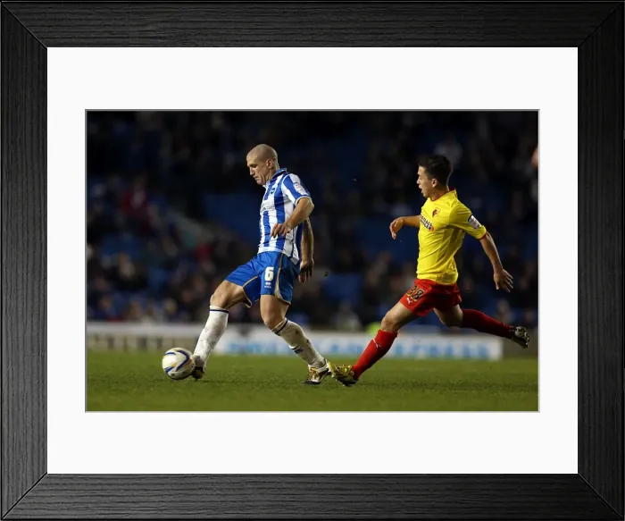 Framed Print : Defender Adam El-Abd of Brighton & Hove Albion in Action Against Watford, Npower Championship, Amex Stadium, December 29, 2012 Framed Print : Defender Adam El-Abd of Brighton & Hove Albion in Action Against Watford, Npower Championship, Amex Stadium, December 29, 2012