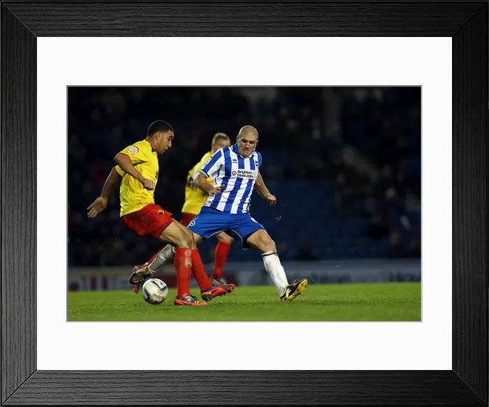 Framed Print : Clash of Leaders: El-Abd vs. Deeney, Brighton & Hove Albion vs. Watford, December 2012 Framed Print : Clash of Leaders: El-Abd vs. Deeney, Brighton & Hove Albion vs. Watford, December 2012