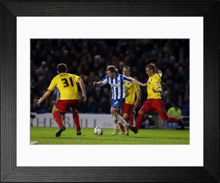 Framed Print : Craig Mackail-Smith Charges Forward: Brighton & Hove Albion vs. Watford, Npower Championship, Amex Stadium (December 29, 2012) Framed Print : Craig Mackail-Smith Charges Forward: Brighton & Hove Albion vs. Watford, Npower Championship, Amex Stadium (December 29, 2012)