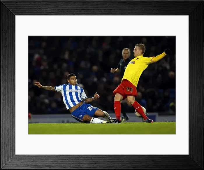 Framed Print : Epic Slide Tackle by Liam Bridcutt: Brighton & Hove Albion vs Watford, Amex Stadium (December 2012) Framed Print : Epic Slide Tackle by Liam Bridcutt: Brighton & Hove Albion vs Watford, Amex Stadium (December 2012)