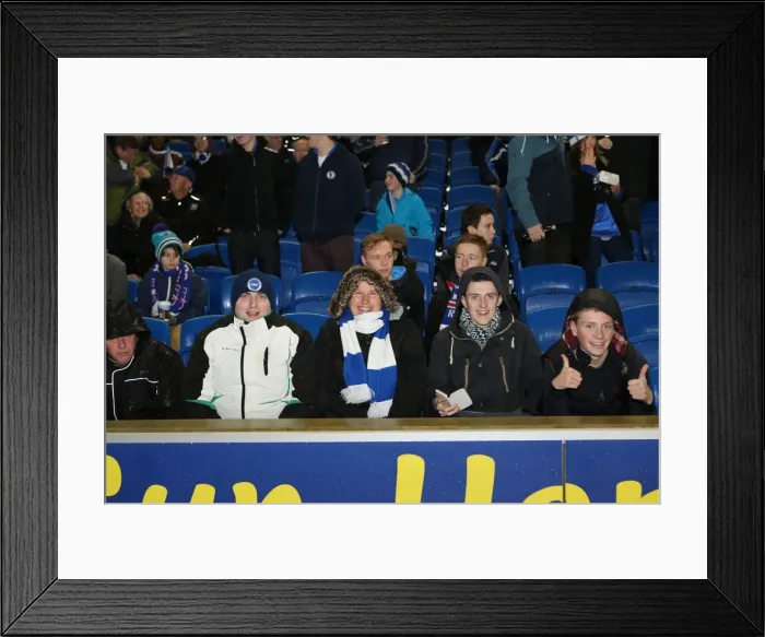 Framed Print : Brighton & Hove Albion vs. Watford (2012-13 Home Game) Framed Print : Brighton & Hove Albion vs. Watford (2012-13 Home Game)