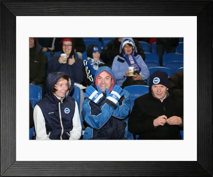 Framed Print : Brighton and Hove Albion: The Amex Stadium - Electric Atmosphere (2012-2013)