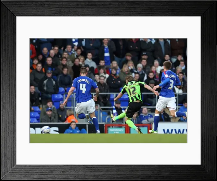 Framed Print : Craig Mackail-Smith Scores the Second Goal: Brighton & Hove Albion Leads 2-0 against Ipswich Town, Npower Championship, January 1, 2013 Framed Print : Craig Mackail-Smith Scores the Second Goal: Brighton & Hove Albion Leads 2-0 against Ipswich Town, Npower Championship, January 1, 2013