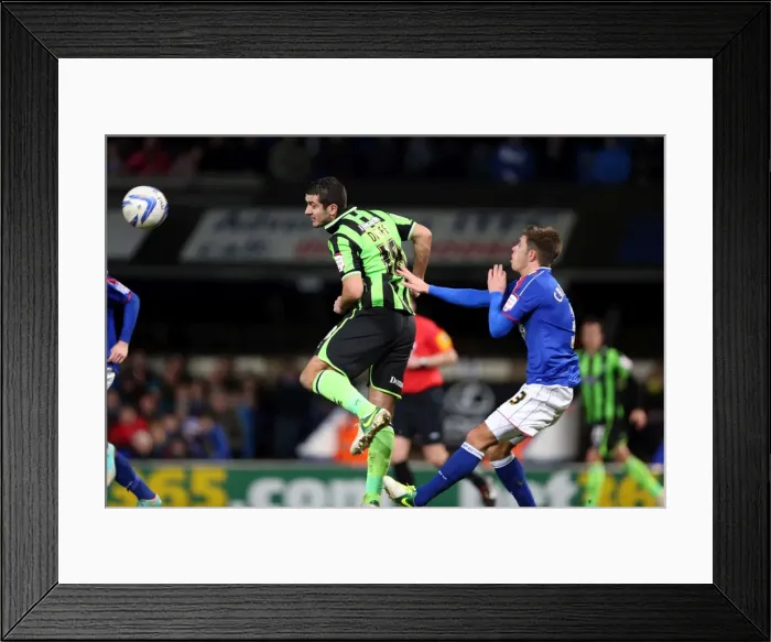 Framed Print : Gary Dicker in Action: Brighton & Hove Albion vs. Blackburn, Npower Championship, Ipswich, January 1, 2013 Framed Print : Gary Dicker in Action: Brighton & Hove Albion vs. Blackburn, Npower Championship, Ipswich, January 1, 2013