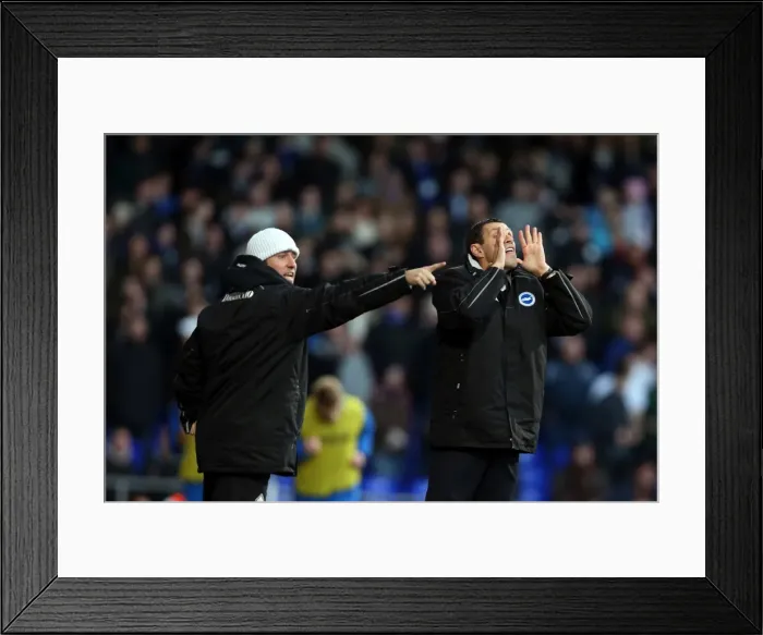 Framed Print : Gus Poyet and Mauricio Taricco: Tactical Discussion at Ipswich Town vs. Brighton & Hove Albion (1st January 2013) Framed Print : Gus Poyet and Mauricio Taricco: Tactical Discussion at Ipswich Town vs. Brighton & Hove Albion (1st January 2013)