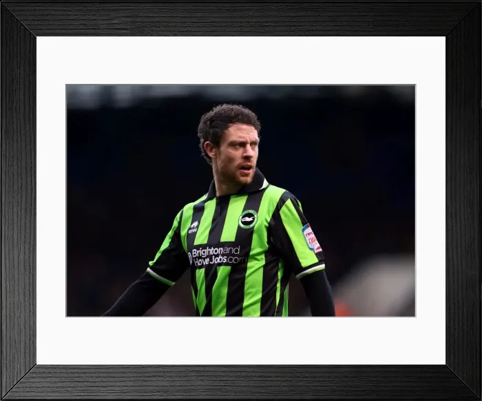 Framed Print : Wayne Bridge Scores for Brighton & Hove Albion Against Ipswich Town, Npower Championship, January 2013 Framed Print : Wayne Bridge Scores for Brighton & Hove Albion Against Ipswich Town, Npower Championship, January 2013
