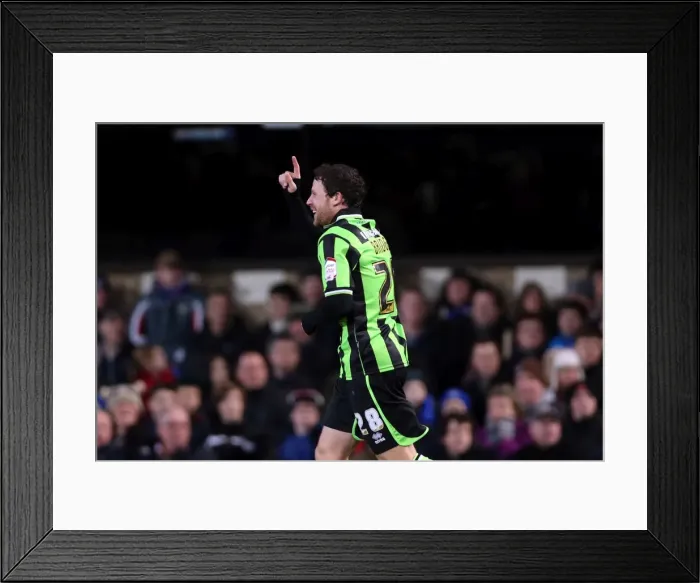 Framed Print : Wayne Bridge Scores Third Goal: Brighton & Hove Albion Leads 3-0 Against Ipswich Town (1st January 2013) Framed Print : Wayne Bridge Scores Third Goal: Brighton & Hove Albion Leads 3-0 Against Ipswich Town (1st January 2013)