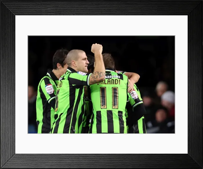 Framed Print : Brighton & Hove Albion's 3-0 Victory over Blackburn: Adam El-Abd and Wayne Bridge Celebrate Framed Print : Brighton & Hove Albion's 3-0 Victory over Blackburn: Adam El-Abd and Wayne Bridge Celebrate