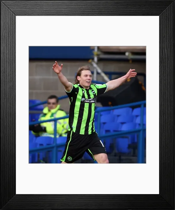 Framed Print : Craig Mackail-Smith Scores: Brighton & Hove Albion Triumph Over Ipswich Town in Npower Championship (January 1, 2013) Framed Print : Craig Mackail-Smith Scores: Brighton & Hove Albion Triumph Over Ipswich Town in Npower Championship (January 1, 2013)