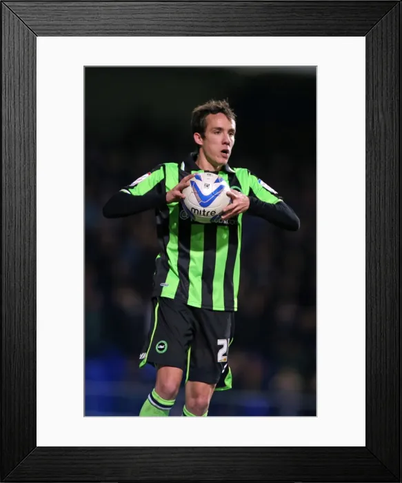 Framed Print : David Lopez Readies for Throw-In: Brighton & Hove Albion vs Ipswich Town, Championship Clash (January 1, 2013) Framed Print : David Lopez Readies for Throw-In: Brighton & Hove Albion vs Ipswich Town, Championship Clash (January 1, 2013)