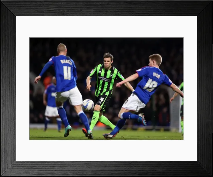 Framed Print : Dean Hammond: Brighton & Hove Albion vs. Blackburn, Npower Championship, Ipswich Town (January 1, 2013) Framed Print : Dean Hammond: Brighton & Hove Albion vs. Blackburn, Npower Championship, Ipswich Town (January 1, 2013)