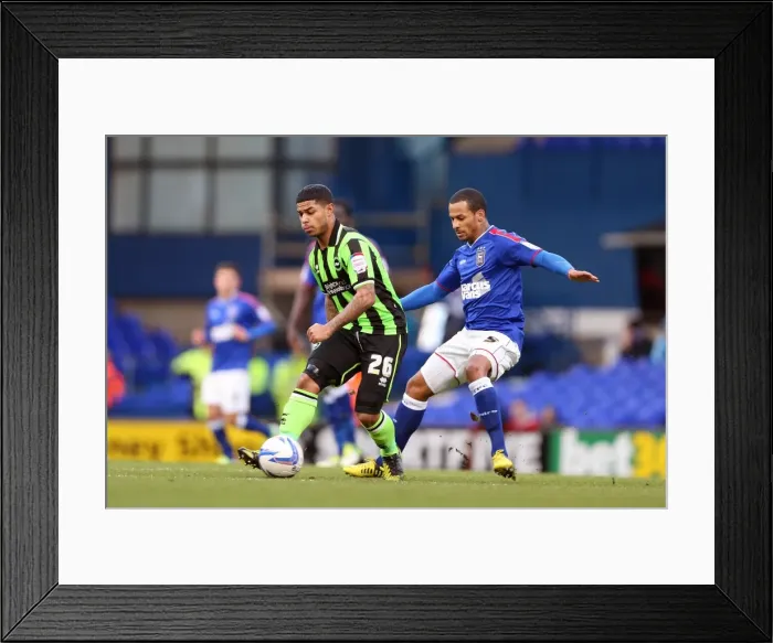 Framed Print : Bridcutt in Action: Ipswich Town vs. Brighton & Hove Albion, Npower Championship, January 1, 2013 Framed Print : Bridcutt in Action: Ipswich Town vs. Brighton & Hove Albion, Npower Championship, January 1, 2013