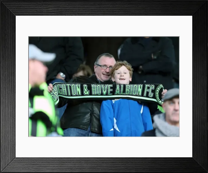Framed Print : Brighton and Hove Albion FC: A Sea of Supporters - Away Days 2012-13 Framed Print : Brighton and Hove Albion FC: A Sea of Supporters - Away Days 2012-13