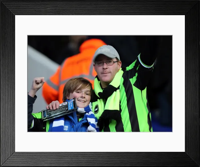 Framed Print : Brighton and Hove Albion FC: Unforgettable Away Day Crowd Moments 2012-13 Framed Print : Brighton and Hove Albion FC: Unforgettable Away Day Crowd Moments 2012-13