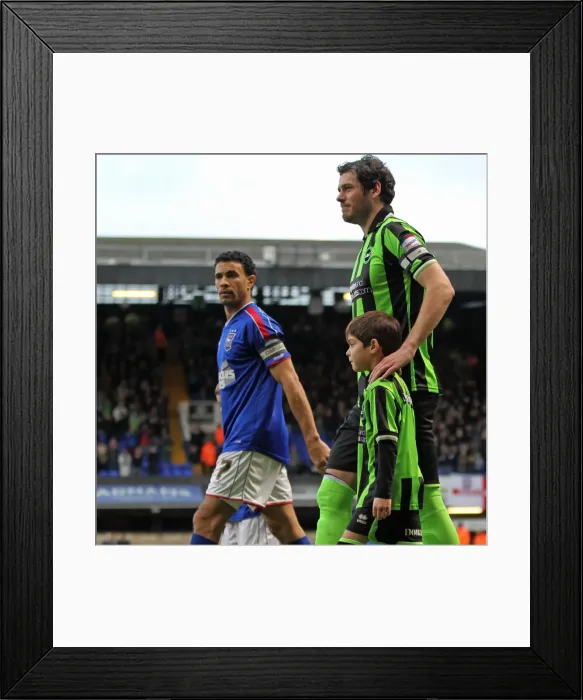 Framed Print : Brighton & Hove Albion vs. Ipswich Town: Away Game (01-01-2013) Framed Print : Brighton & Hove Albion vs. Ipswich Town: Away Game (01-01-2013)