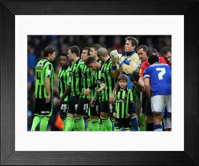 Framed Print : Brighton & Hove Albion vs Ipswich Town: 1-1 Stalemate (2012-13 Season)