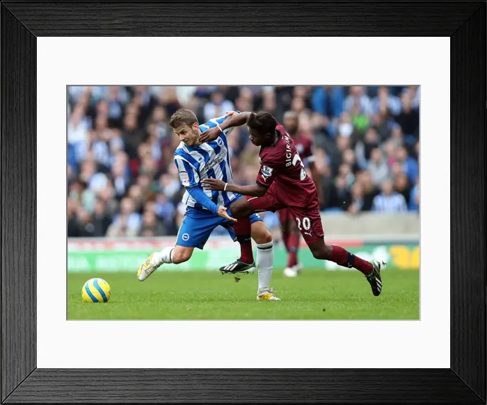 Framed Print : Andrea Orlandini in Action: Brighton & Hove Albion vs Newcastle United, FA Cup 3rd Round (January 5, 2013)