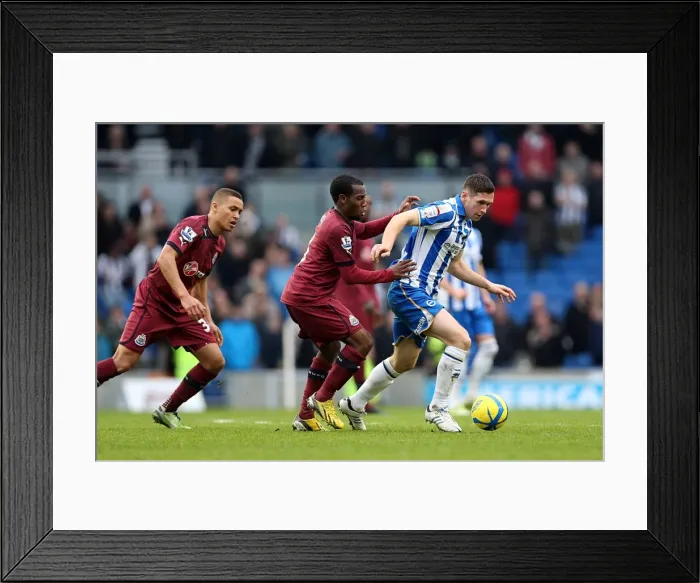 Framed Print : Andrew Crofts in Action: Brighton & Hove Albion vs Newcastle United, FA Cup 3rd Round, Amex Stadium (January 5, 2013)
