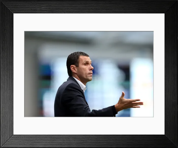 Framed Print : Gus Poyet Guides Brighton & Hove Albion vs Newcastle United in FA Cup 3rd Round (Amex Stadium, January 2013)