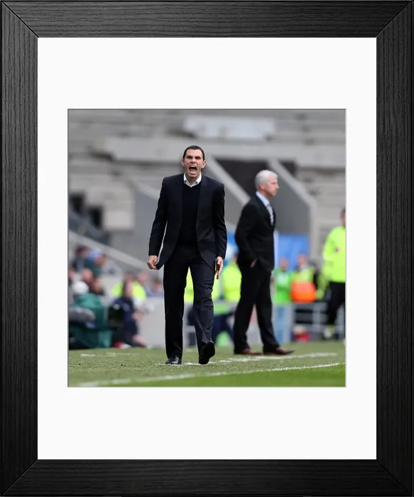 Framed Print : Gus Poyet and Alan Pardew Face Off: Brighton & Hove Albion vs. Newcastle United, FA Cup 3rd Round, Amex Stadium, January 5, 2013 Framed Print : Gus Poyet and Alan Pardew Face Off: Brighton & Hove Albion vs. Newcastle United, FA Cup 3rd Round, Amex Stadium, January 5, 2013