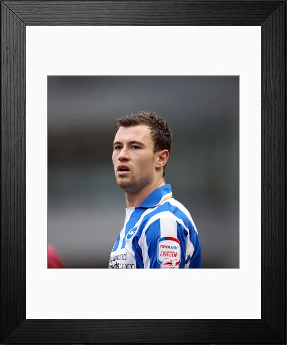 Framed Print : Brighton & Hove Albion: Star Forward Ashley Barnes Shines On Framed Print : Brighton & Hove Albion: Star Forward Ashley Barnes Shines On