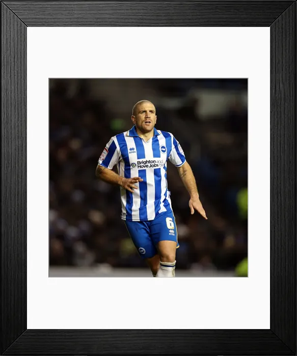 Framed Print : Brighton & Hove Albion: A Closer Look at Defender Adam El-Abd
