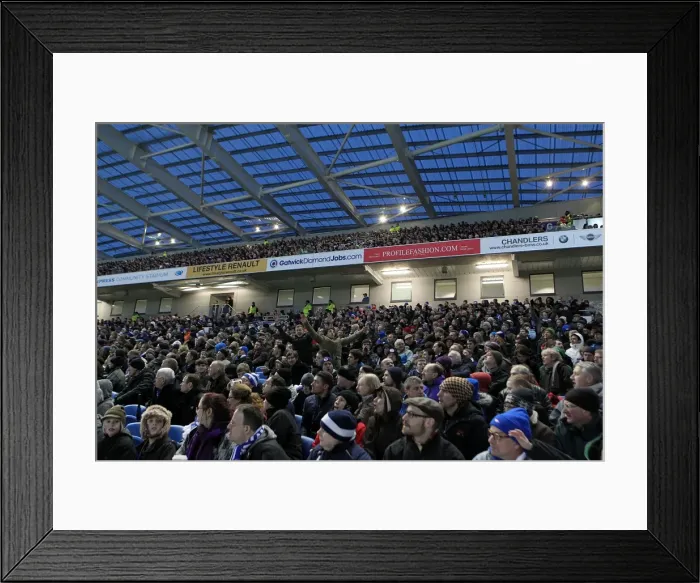Framed Print : A Memorable Home Game: Brighton & Hove Albion vs. Derby County (January 12, 2013) - Season 2012-13 Framed Print : A Memorable Home Game: Brighton & Hove Albion vs. Derby County (January 12, 2013) - Season 2012-13