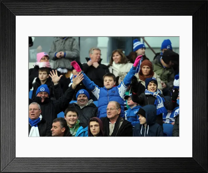 Framed Print : A Memorable Home Game: Brighton & Hove Albion vs. Derby County (2012-13 Season) Framed Print : A Memorable Home Game: Brighton & Hove Albion vs. Derby County (2012-13 Season)