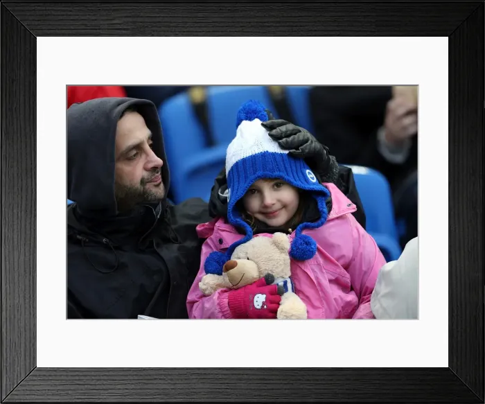 Framed Print : Brighton & Hove Albion FC: Thrilling Crowd Moments at The Amex (2012-2013)