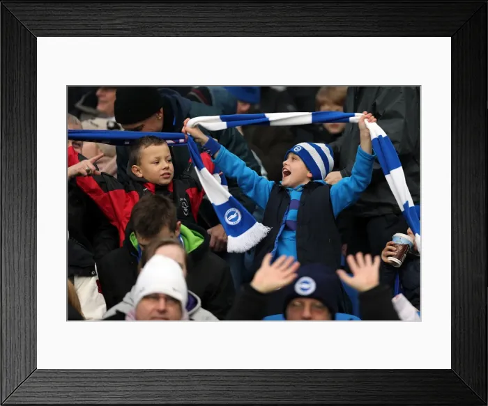 Framed Print : A Memorable Home Game: Brighton & Hove Albion vs. Derby County (January 12, 2013) - 2012-13 Season Framed Print : A Memorable Home Game: Brighton & Hove Albion vs. Derby County (January 12, 2013) - 2012-13 Season