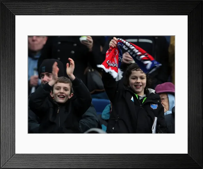 Framed Print : A Memorable Home Game: Brighton & Hove Albion vs. Derby County (January 12, 2013) Framed Print : A Memorable Home Game: Brighton & Hove Albion vs. Derby County (January 12, 2013)