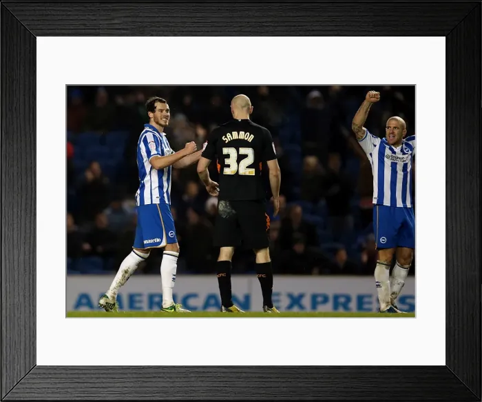 Framed Print : The Unforgettable Seaside Derby: Brighton & Hove Albion vs. Derby County (January 12, 2013) - A Memorable Home Game from the 2012-13 Season Framed Print : The Unforgettable Seaside Derby: Brighton & Hove Albion vs. Derby County (January 12, 2013) - A Memorable Home Game from the 2012-13 Season