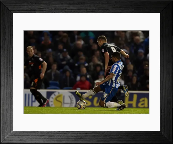 Framed Print : A Memorable Home Game: Brighton & Hove Albion vs. Derby County (January 12, 2013) Framed Print : A Memorable Home Game: Brighton & Hove Albion vs. Derby County (January 12, 2013)