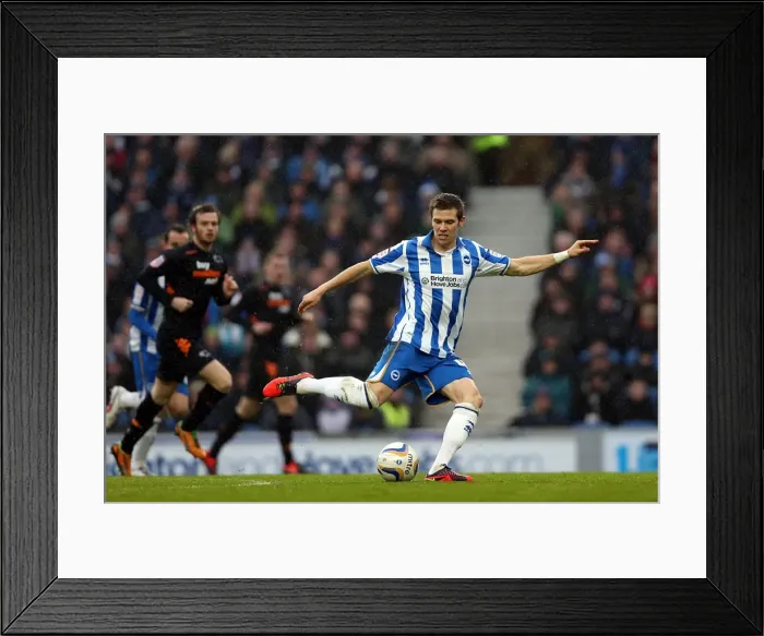 Framed Print : Dean Hammond in Action: Brighton & Hove Albion vs Derby County, Npower Championship, Amex Stadium (January 12, 2013) Framed Print : Dean Hammond in Action: Brighton & Hove Albion vs Derby County, Npower Championship, Amex Stadium (January 12, 2013)