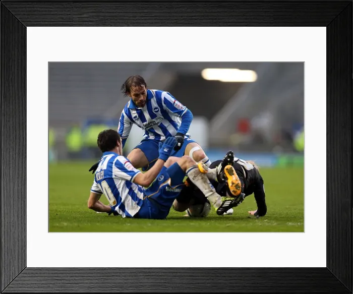 Framed Print : Intense Performance: Inigo Calderon Leads Brighton & Hove Albion Against Derby County (Npower Championship, January 12, 2013) Framed Print : Intense Performance: Inigo Calderon Leads Brighton & Hove Albion Against Derby County (Npower Championship, January 12, 2013)