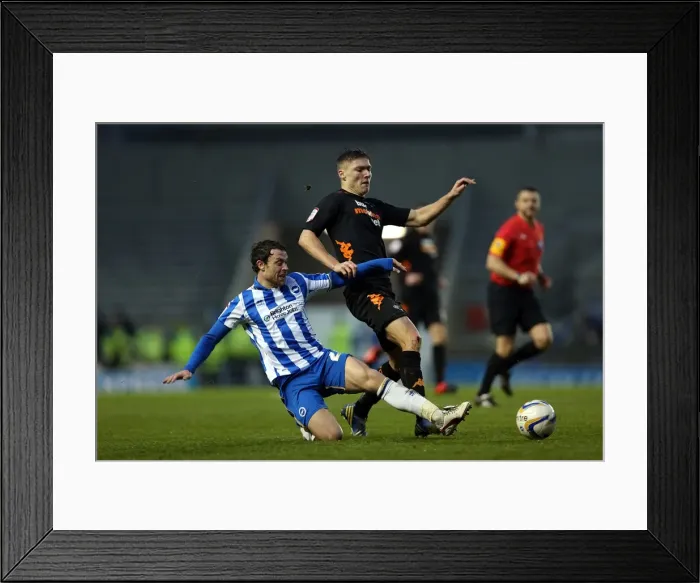 Framed Print : Brighton Derby: Wayne Bridge's Slide Tackle, Amex Stadium, January 12, 2013 Framed Print : Brighton Derby: Wayne Bridge's Slide Tackle, Amex Stadium, January 12, 2013