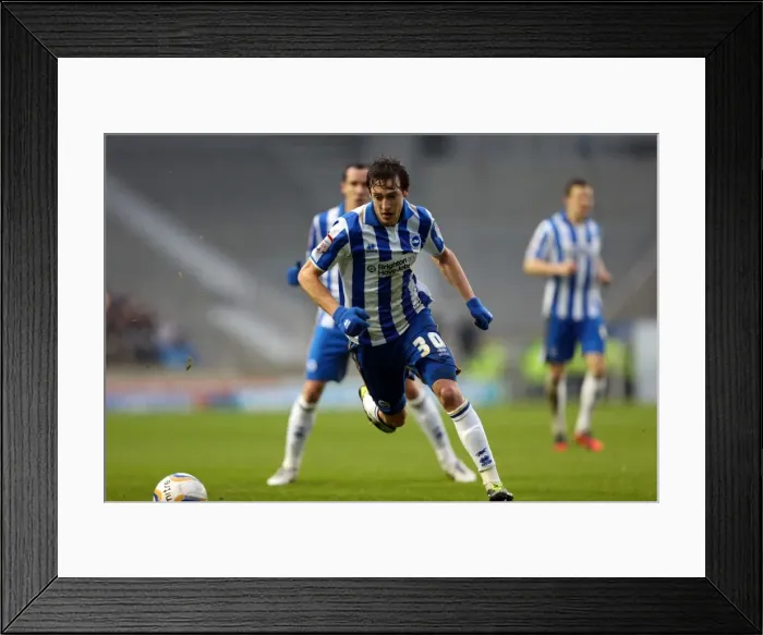 Framed Print : Will Buckley Ignites Championship Clash: Brighton & Hove Albion vs Derby County, January 2013 Framed Print : Will Buckley Ignites Championship Clash: Brighton & Hove Albion vs Derby County, January 2013