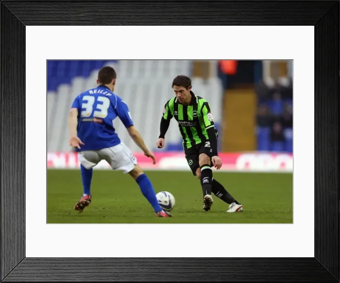 Framed Print : Wayne Bridge Clashes in Birmingham City vs. Brighton & Hove Albion, Npower Championship, January 19, 2013 Framed Print : Wayne Bridge Clashes in Birmingham City vs. Brighton & Hove Albion, Npower Championship, January 19, 2013