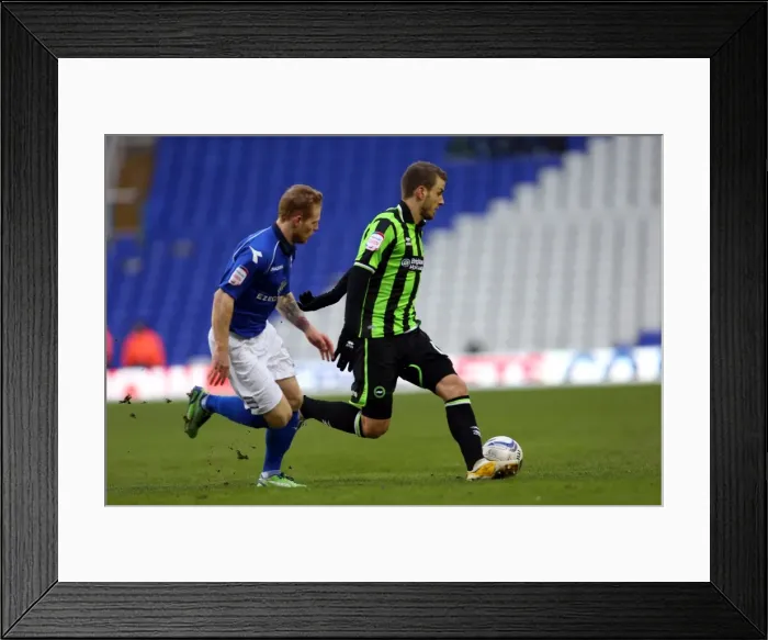 Framed Print : Brighton & Hove Albion vs. Birmingham City: 2012-13 Away Game Framed Print : Brighton & Hove Albion vs. Birmingham City: 2012-13 Away Game