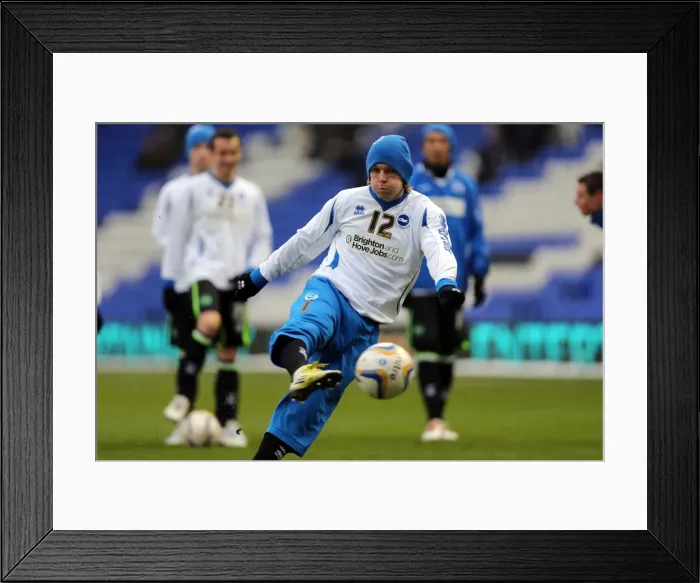 Framed Print : Brighton & Hove Albion vs Birmingham City: A Retrospective of the 2012-13 Away Game (19-01-2013) Framed Print : Brighton & Hove Albion vs Birmingham City: A Retrospective of the 2012-13 Away Game (19-01-2013)