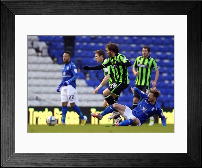 Framed Print : Brighton & Hove Albion vs. Birmingham City: 2012-13 Season Away Game Framed Print : Brighton & Hove Albion vs. Birmingham City: 2012-13 Season Away Game