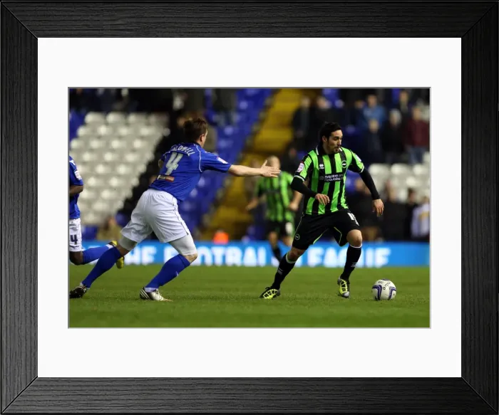 Framed Print : Brighton & Hove Albion vs. Birmingham City: 19-01-2013 - Away Game, Season 2012-13 Framed Print : Brighton & Hove Albion vs. Birmingham City: 19-01-2013 - Away Game, Season 2012-13
