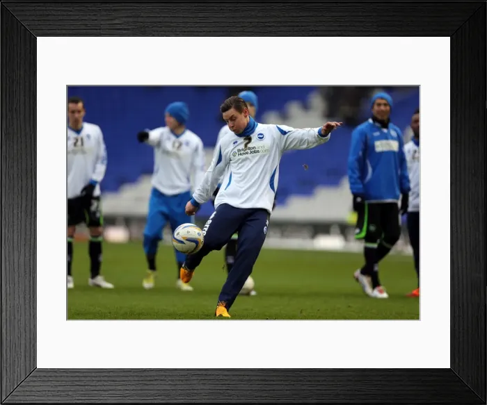 Framed Print : Brighton & Hove Albion vs. Birmingham City: 2013 Away Game Framed Print : Brighton & Hove Albion vs. Birmingham City: 2013 Away Game