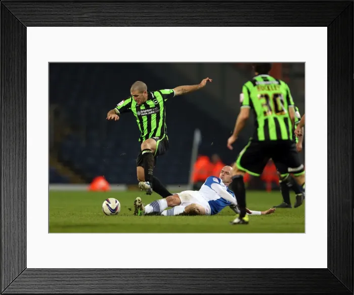 Framed Print : Adam El-Abd in Action: Brighton & Hove Albion vs. Blackburn Rovers, Npower Championship, January 22, 2013 Framed Print : Adam El-Abd in Action: Brighton & Hove Albion vs. Blackburn Rovers, Npower Championship, January 22, 2013