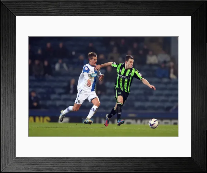 Framed Print : Ashley Barnes in Action: Brighton & Hove Albion vs. Blackburn Rovers, Npower Championship, January 22, 2013 Framed Print : Ashley Barnes in Action: Brighton & Hove Albion vs. Blackburn Rovers, Npower Championship, January 22, 2013