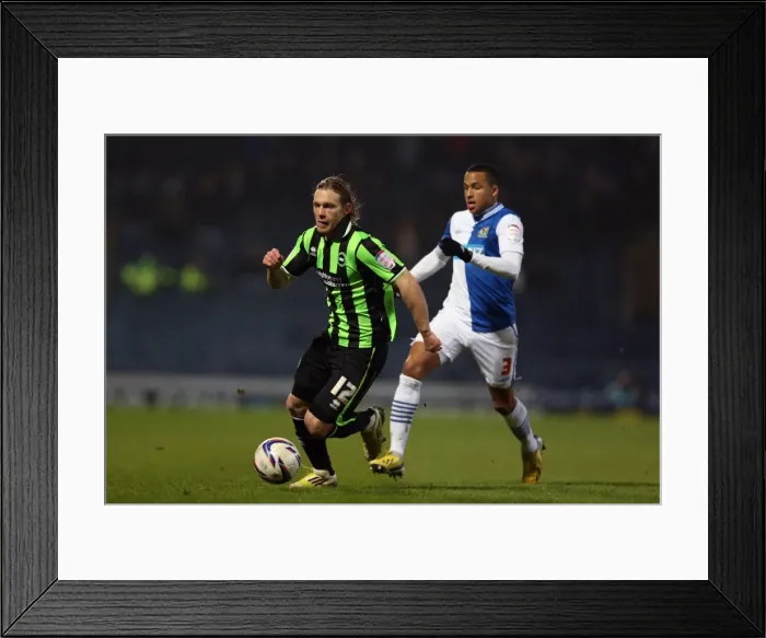 Framed Print : Craig Mackail-Smith in Action: Brighton & Hove Albion vs Blackburn Rovers, Npower Championship, January 22, 2013